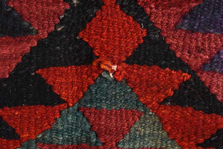 4' x 8' Hand Woven Kilim Fars Wool Runner Rug
