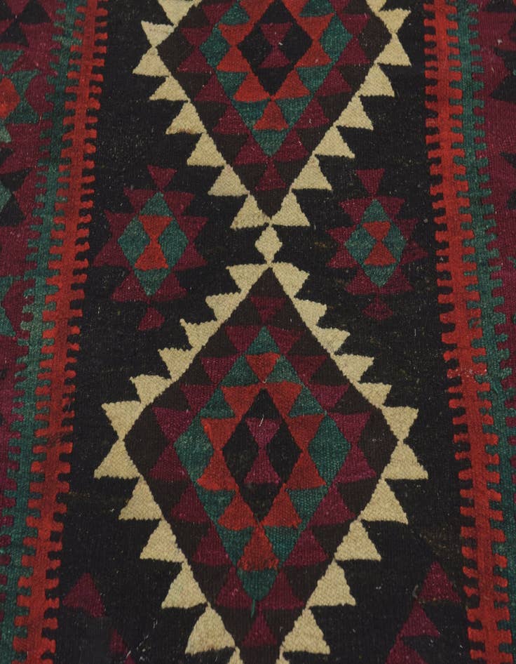 Detail image of 4' x 9' 4  Hand Woven Kilim Fars Wool Runner Rug
