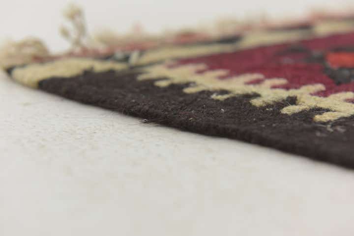 4' x 9' 4 Hand Woven Kilim Fars Wool Runner Rug