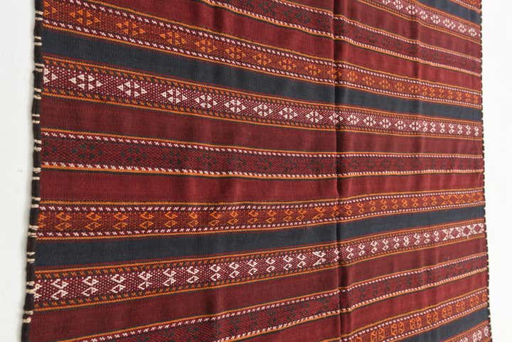 5' 9 x 12' Hand Knotted Kilim Fars Persian Wool Runner Rug