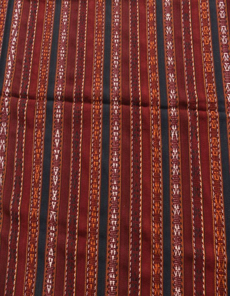 Detail image of 5' 9 x 12'  Hand Knotted Kilim Fars Persian Wool Runner Rug