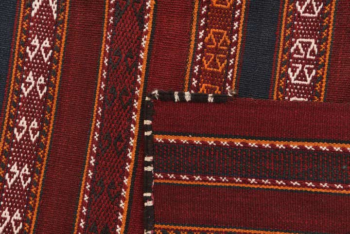 5' 9 x 12' Hand Knotted Kilim Fars Persian Wool Runner Rug