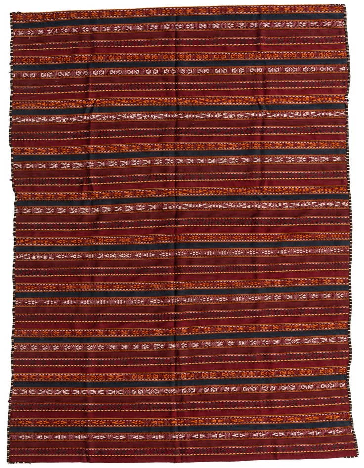 Detail image of 5' 9 x 12' Hand Knotted Kilim Fars Persian Wool Runner Rug