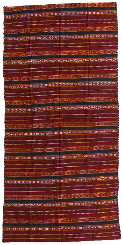 Detail image of 5' 9 x 12' Hand Knotted Kilim Fars Persian Wool Runner Rug