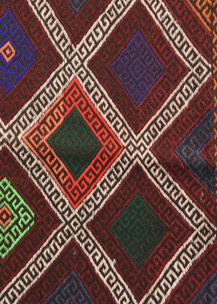 2' 3 x 9' Hand Knotted Kilim Fars Persian Wool Runner Rug