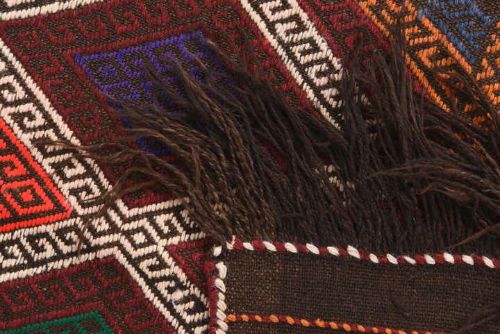 2' 3 x 9' Hand Knotted Kilim Fars Persian Wool Runner Rug