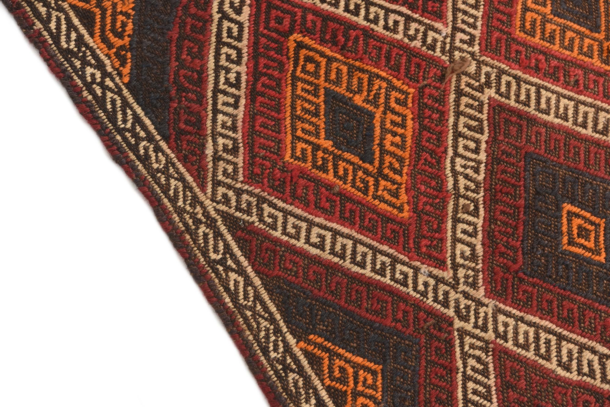 2' 5 x 10' Hand Knotted Kilim Fars Persian Wool Runner Rug