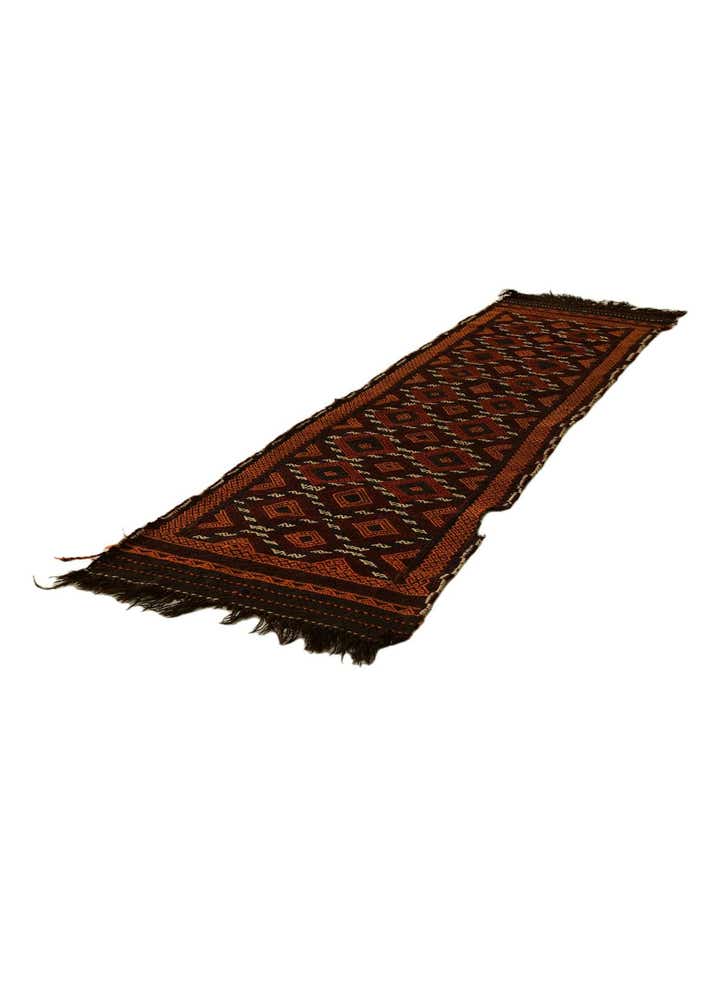 2' 1 x 8' 1 Hand Knotted Kilim Fars Persian Wool Runner Rug