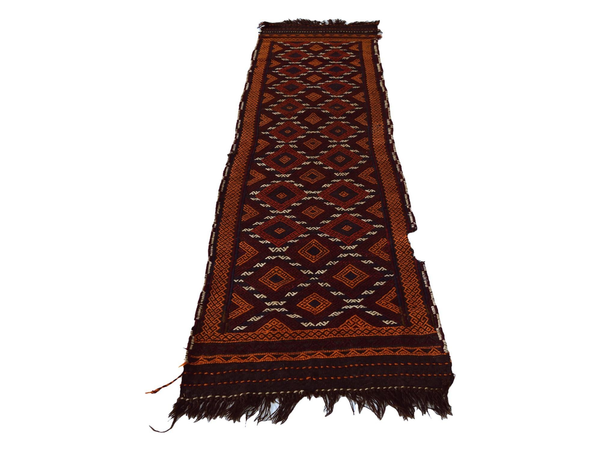 2' 1 x 8' 1 Hand Knotted Kilim Fars Persian Wool Runner Rug