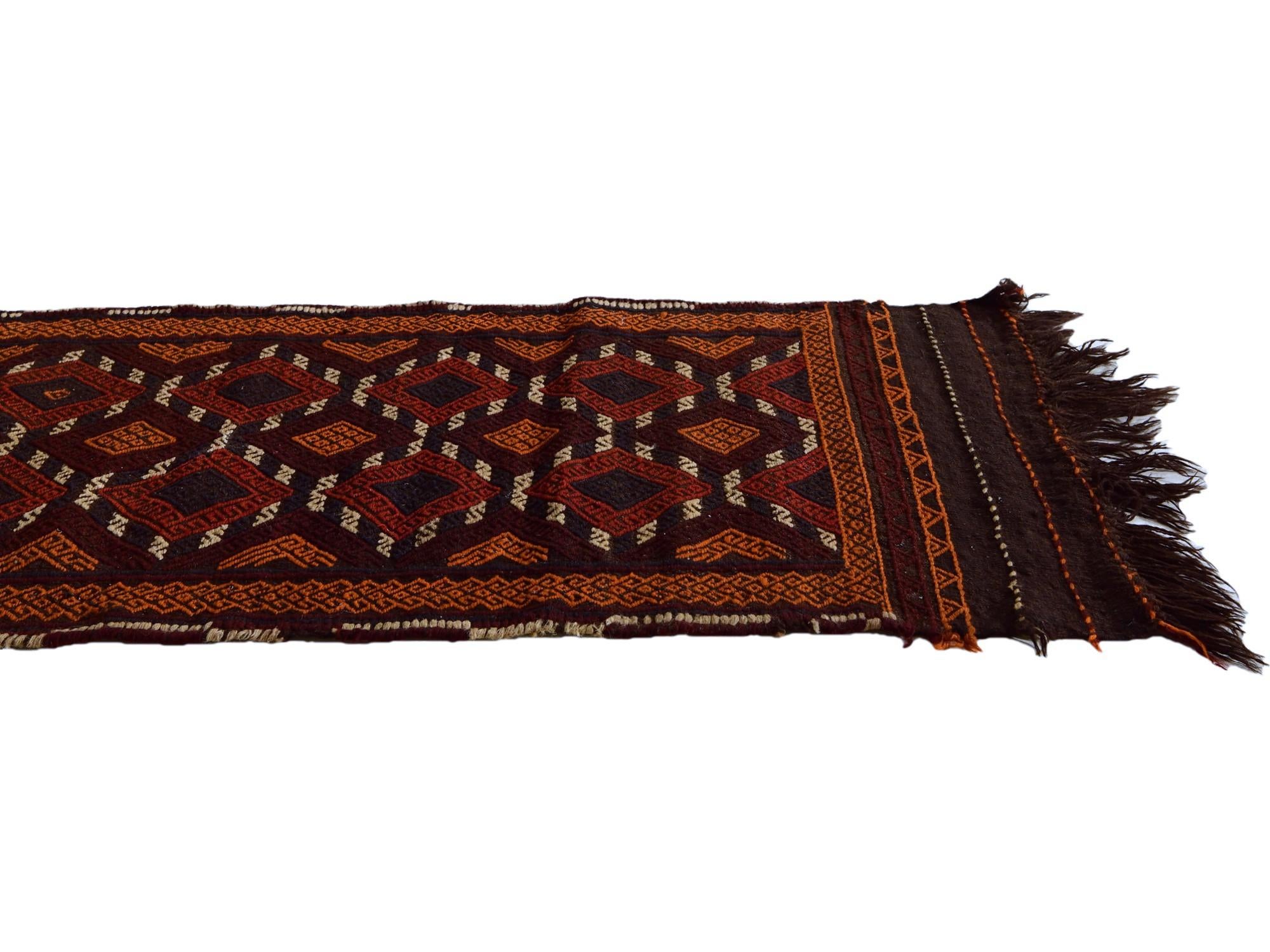 2' 1 x 8' 1 Hand Knotted Kilim Fars Persian Wool Runner Rug
