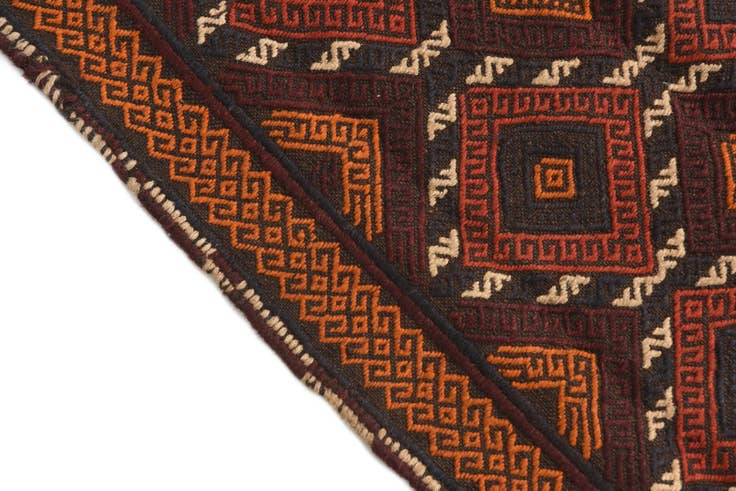 Detail image of 2' 1 x 8' 1 Hand Knotted Kilim Fars Persian Wool Runner Rug