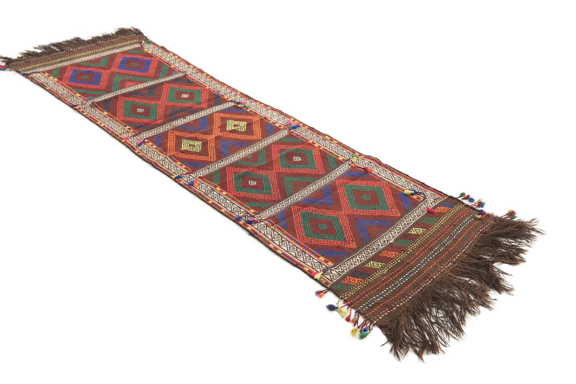 2' 3 x 7' 5 Hand Knotted Kilim Fars Persian Wool Runner Rug