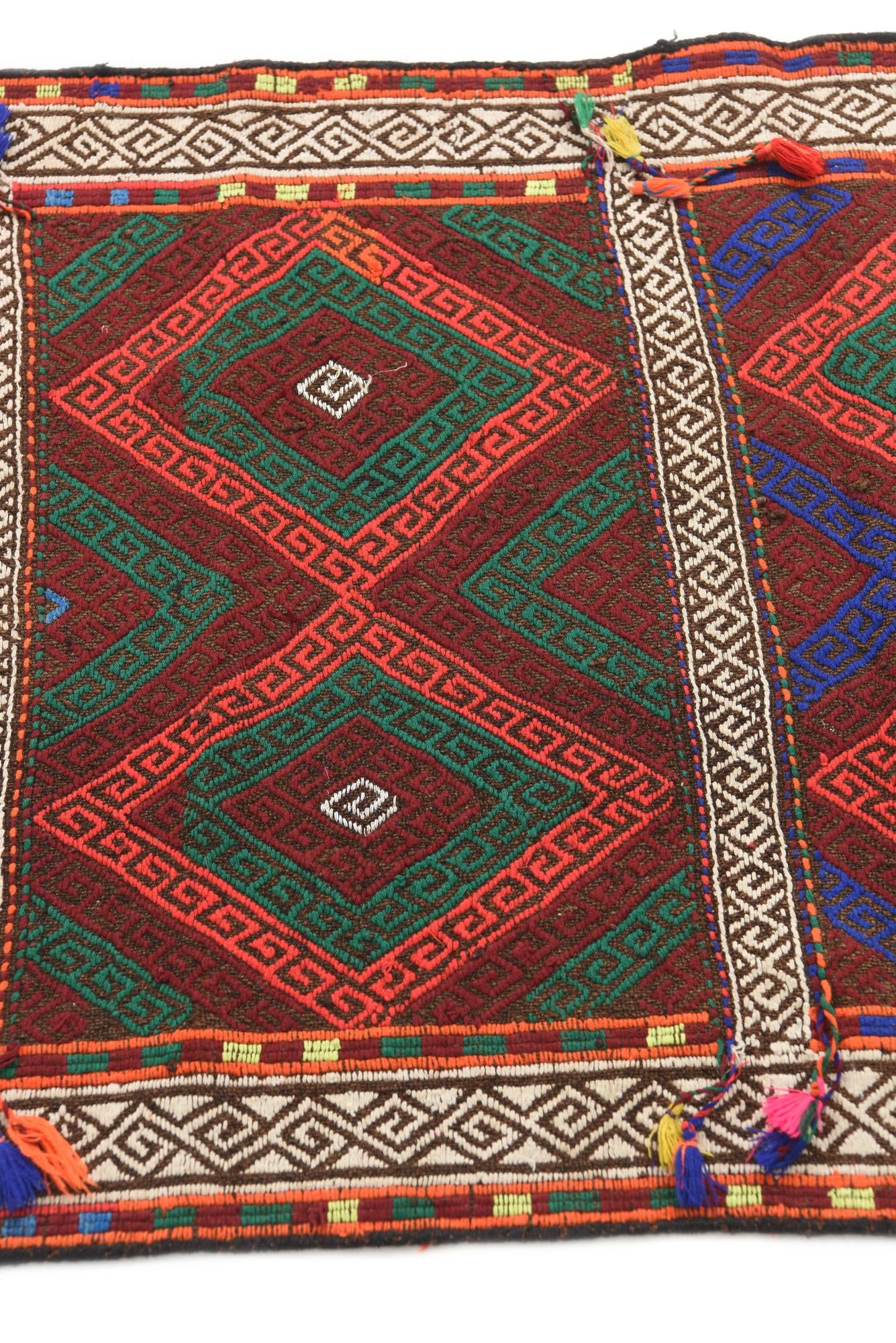 2' 3 x 7' 5 Hand Knotted Kilim Fars Persian Wool Runner Rug