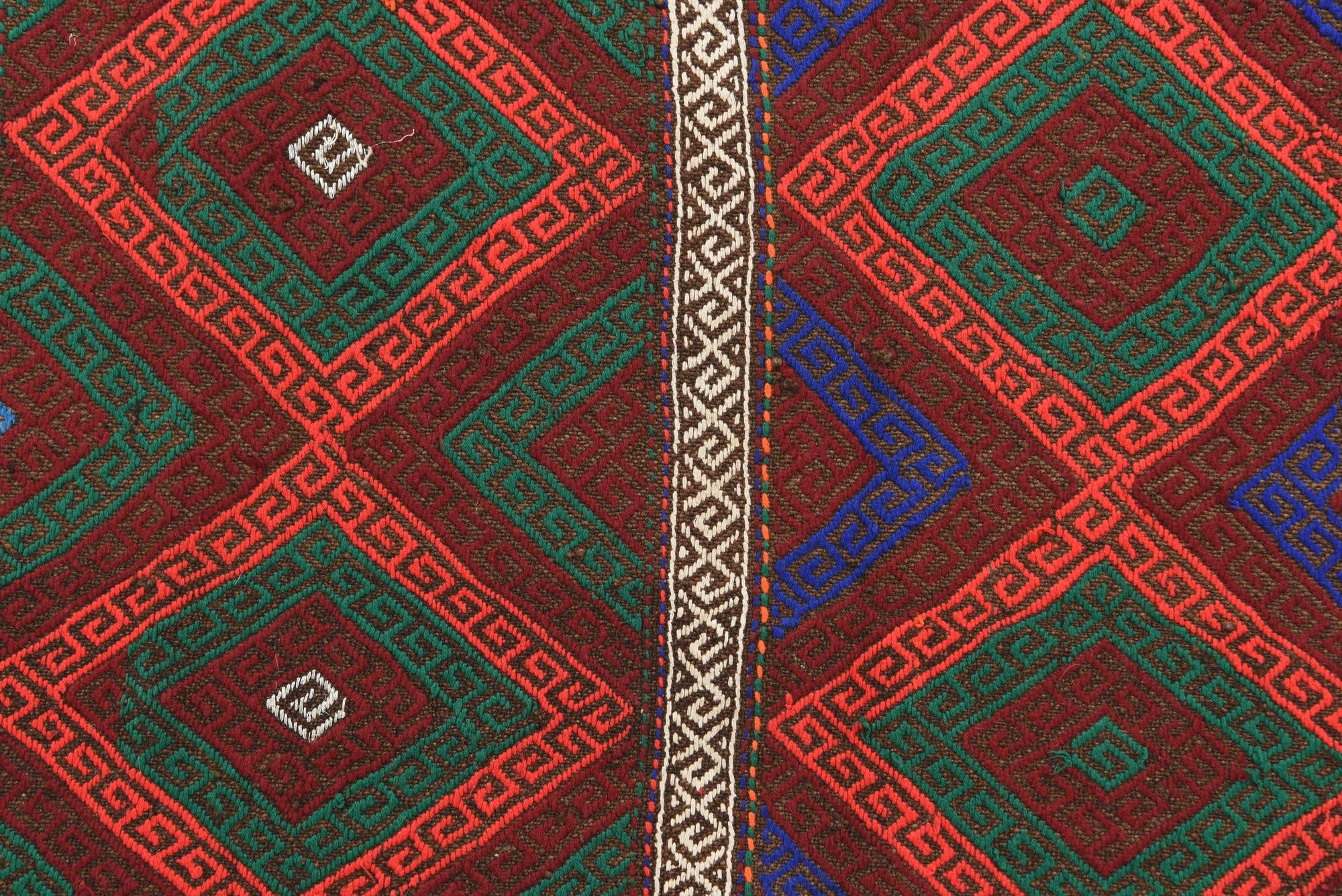 2' 3 x 7' 5 Hand Knotted Kilim Fars Persian Wool Runner Rug