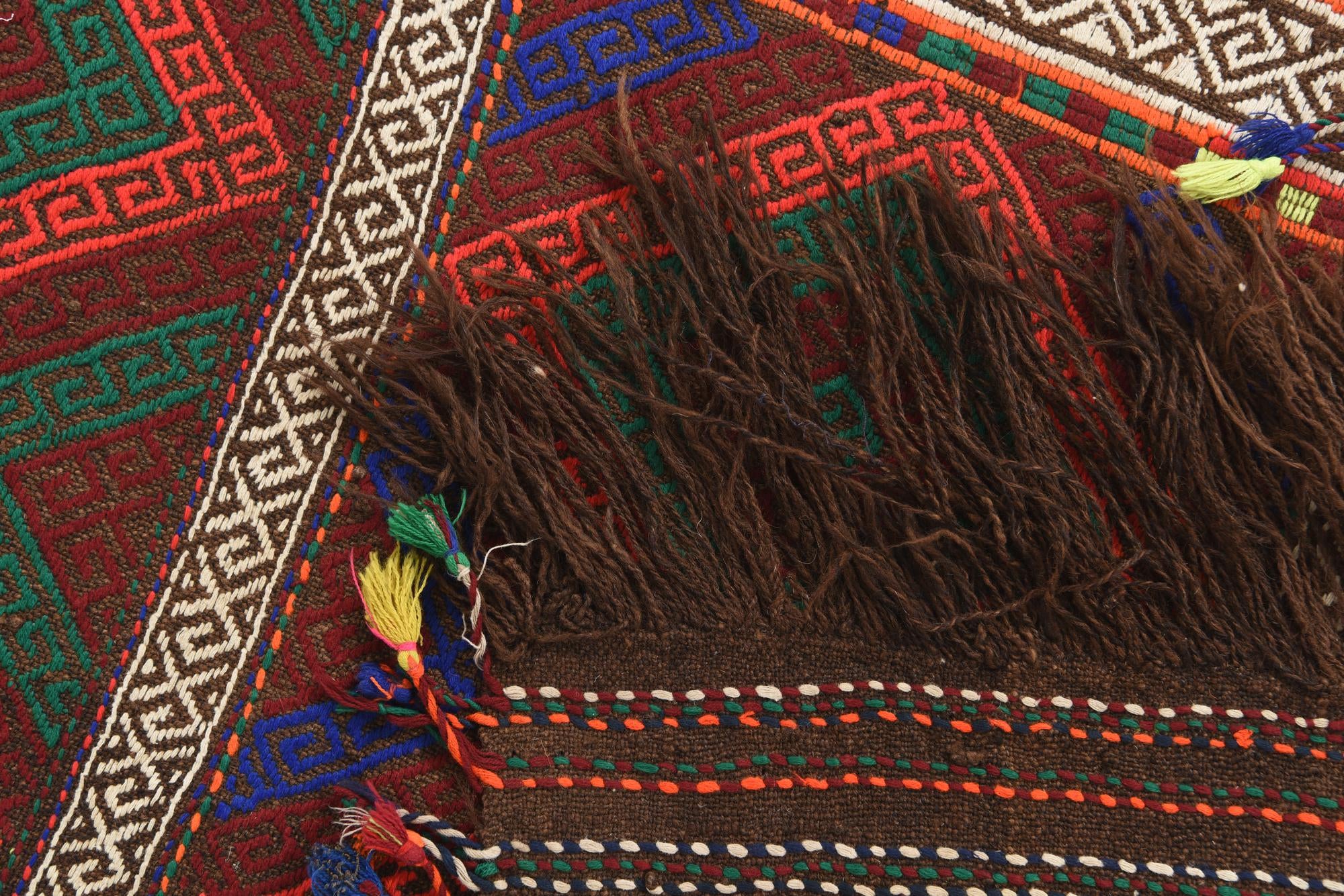 2' 3 x 7' 5 Hand Knotted Kilim Fars Persian Wool Runner Rug
