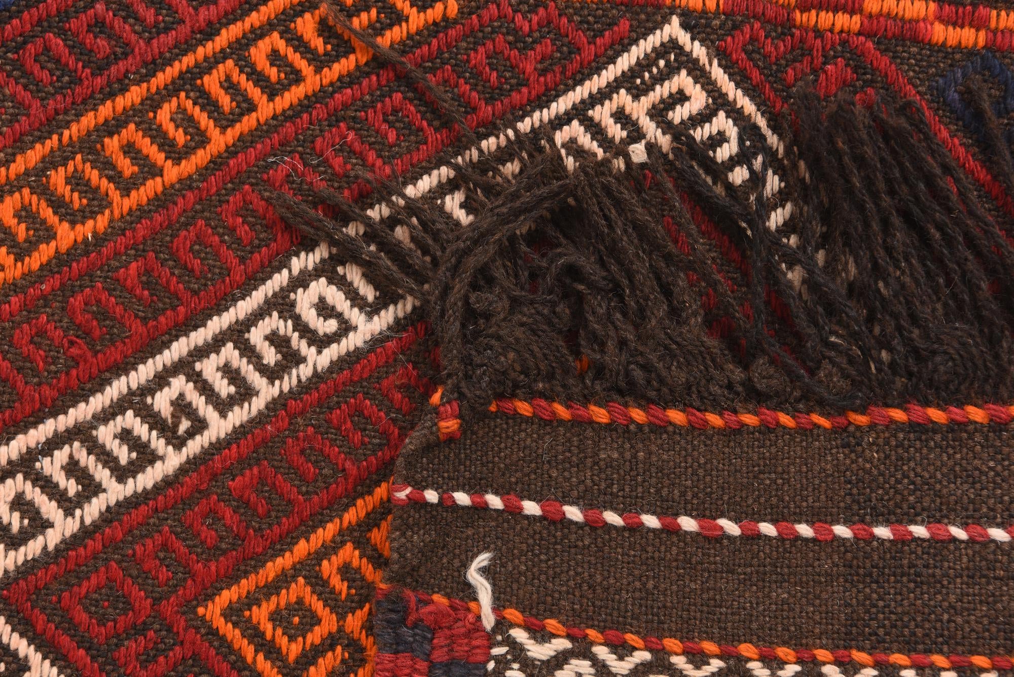 2' 3 x 8' 6 Hand Knotted Kilim Fars Persian Wool Runner Rug
