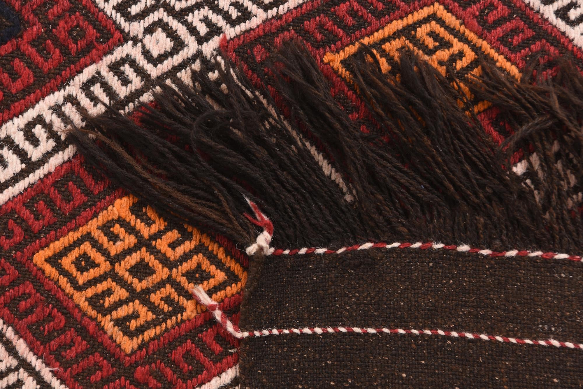 2' 5 x 11' 9 Hand Knotted Kilim Fars Persian Wool Runner Rug