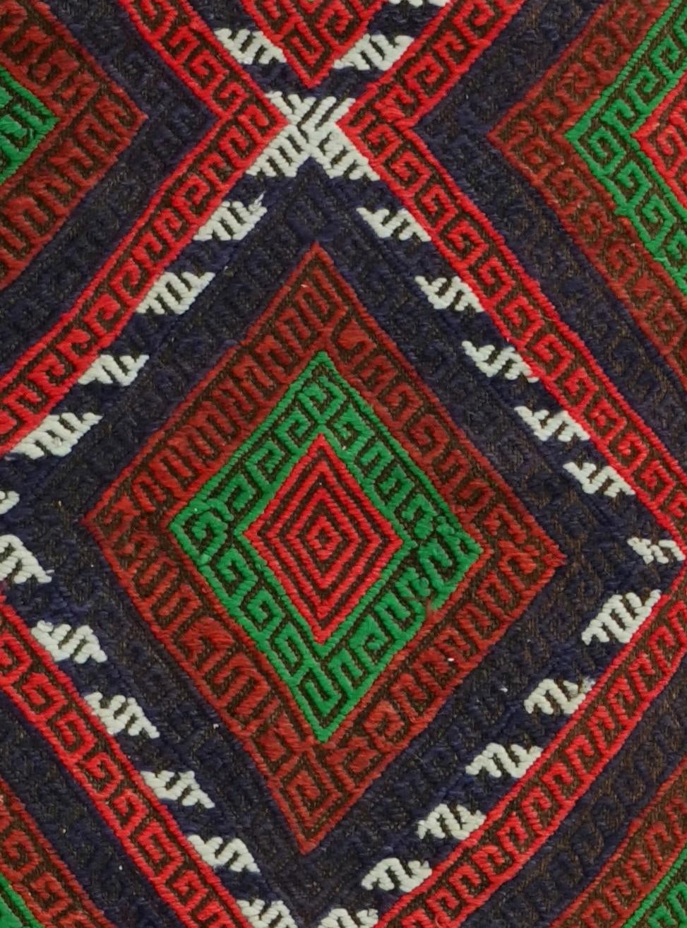 2' 1 x 8' 1 Hand Knotted Kilim Fars Persian Wool Runner Rug