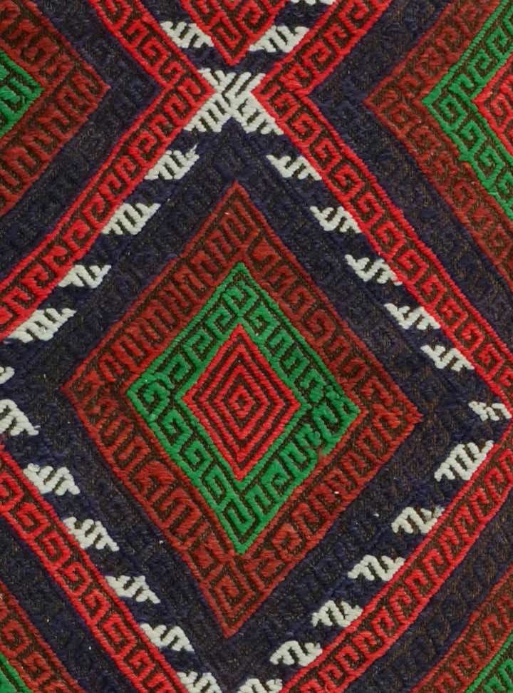 2' 1 x 8' 1 Hand Knotted Kilim Fars Persian Wool Runner Rug