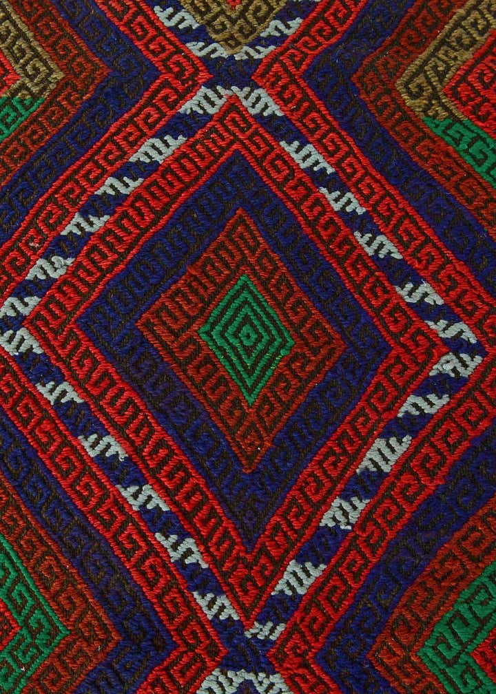 2' 1 x 8' 1 Hand Knotted Kilim Fars Persian Wool Runner Rug