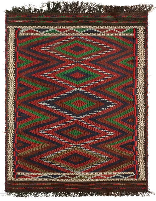 2' 1 x 8' 1 Hand Knotted Kilim Fars Persian Wool Runner Rug