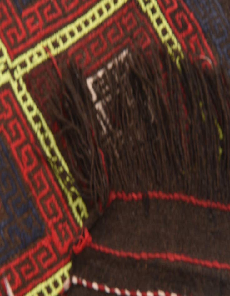 Detail image of 2' 6 x 7' 4  Hand Knotted Kilim Fars Persian Wool Runner Rug