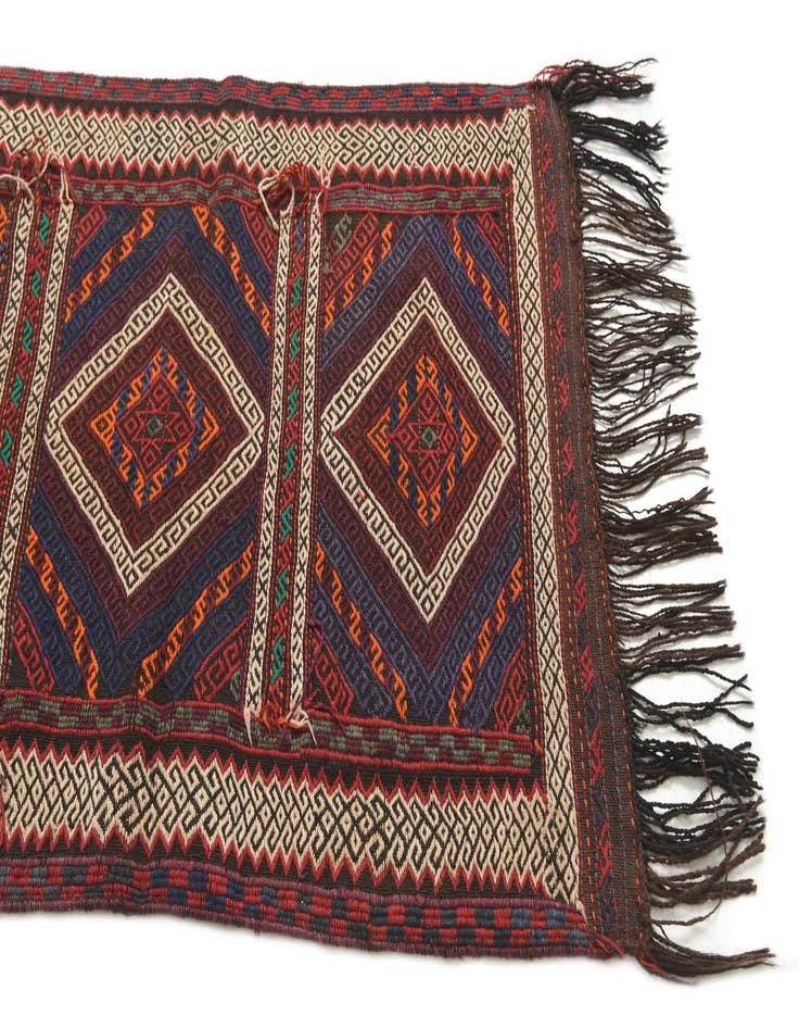 Detail image of 2' 4 x 10' 8  Hand Knotted Kilim Fars Persian Wool Runner Rug