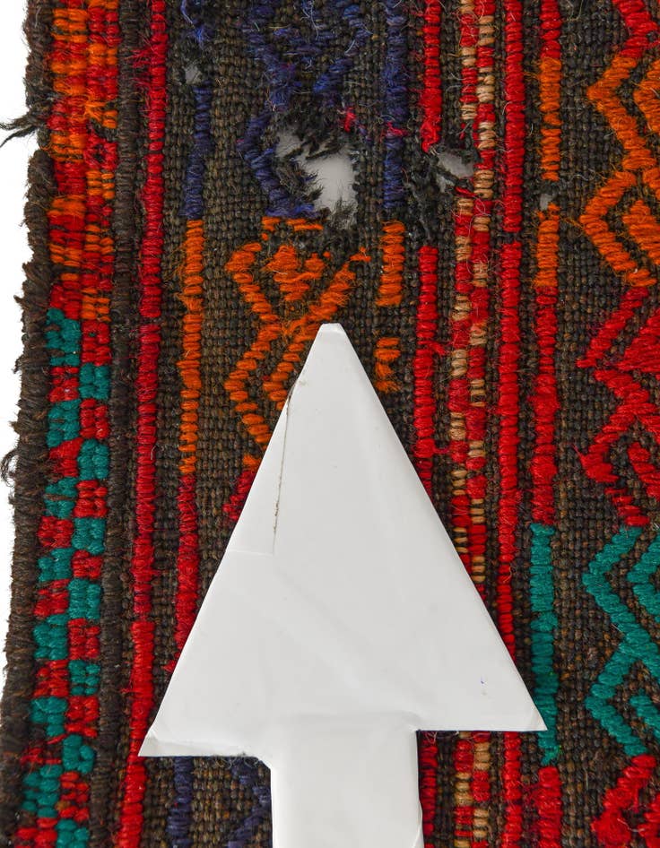 Detail image of 2' 1 x 7' 8 Hand Knotted Kilim Fars Persian Wool Runner Rug