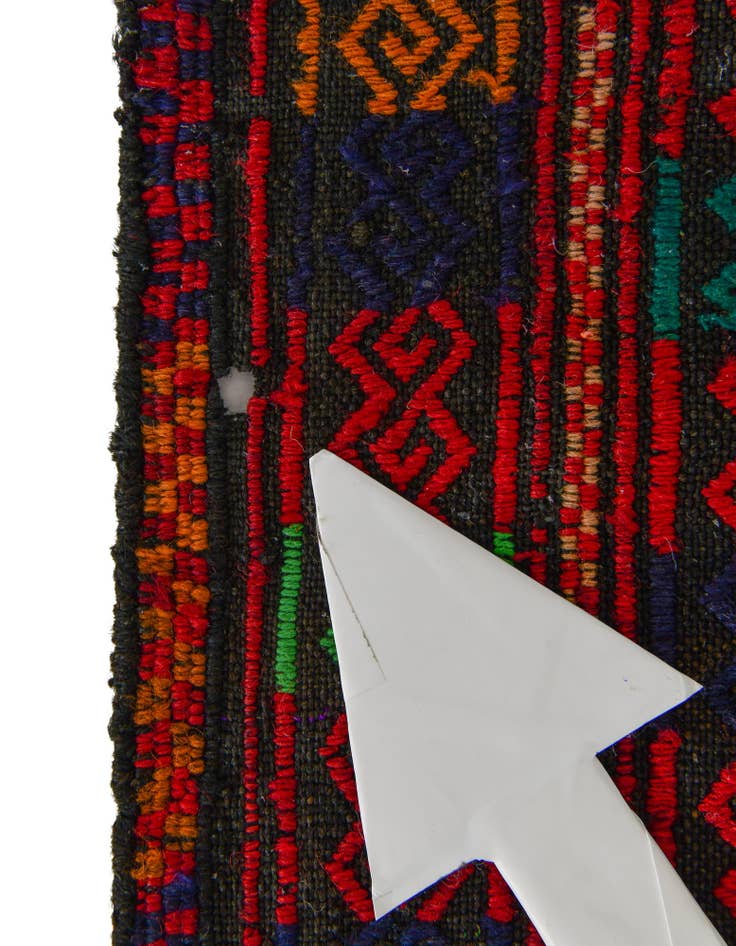 Detail image of 2' 1 x 7' 8 Hand Knotted Kilim Fars Persian Wool Runner Rug