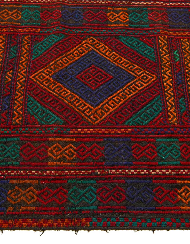 Detail image of 2' 1 x 7' 8 Hand Knotted Kilim Fars Persian Wool Runner Rug