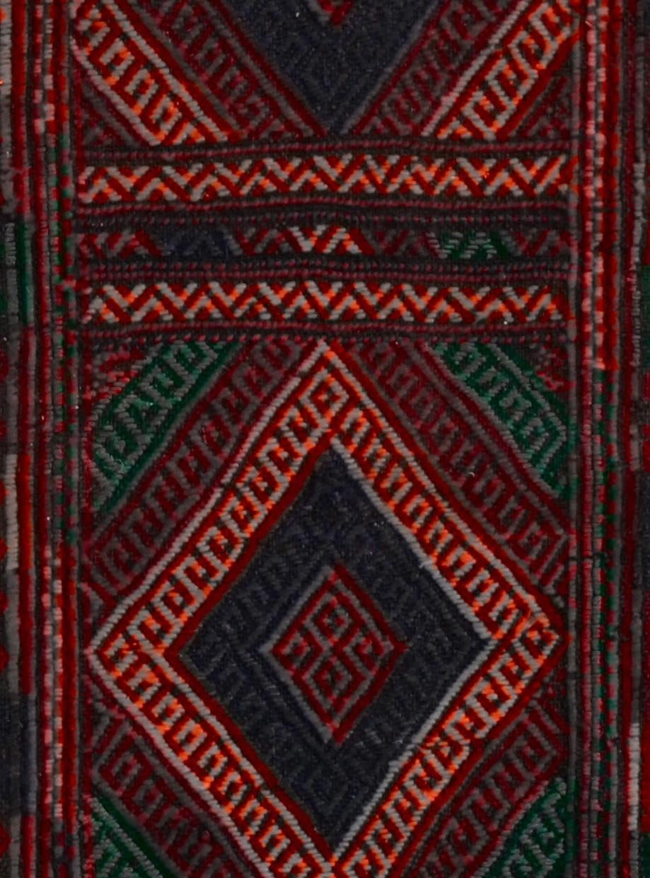 2' 1 x 7' 8 Hand Knotted Kilim Fars Persian Wool Runner Rug
