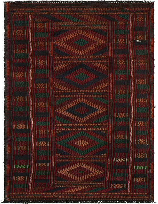 2' 1 x 7' 8 Hand Knotted Kilim Fars Persian Wool Runner Rug