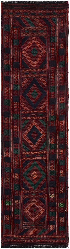 Detail image of 2' 1 x 7' 8 Hand Knotted Kilim Fars Persian Wool Runner Rug