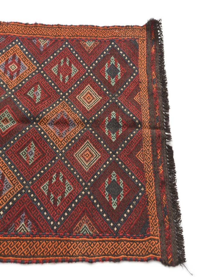 Detail image of 2' 2 x 7' 8  Hand Knotted Kilim Fars Persian Wool Runner Rug