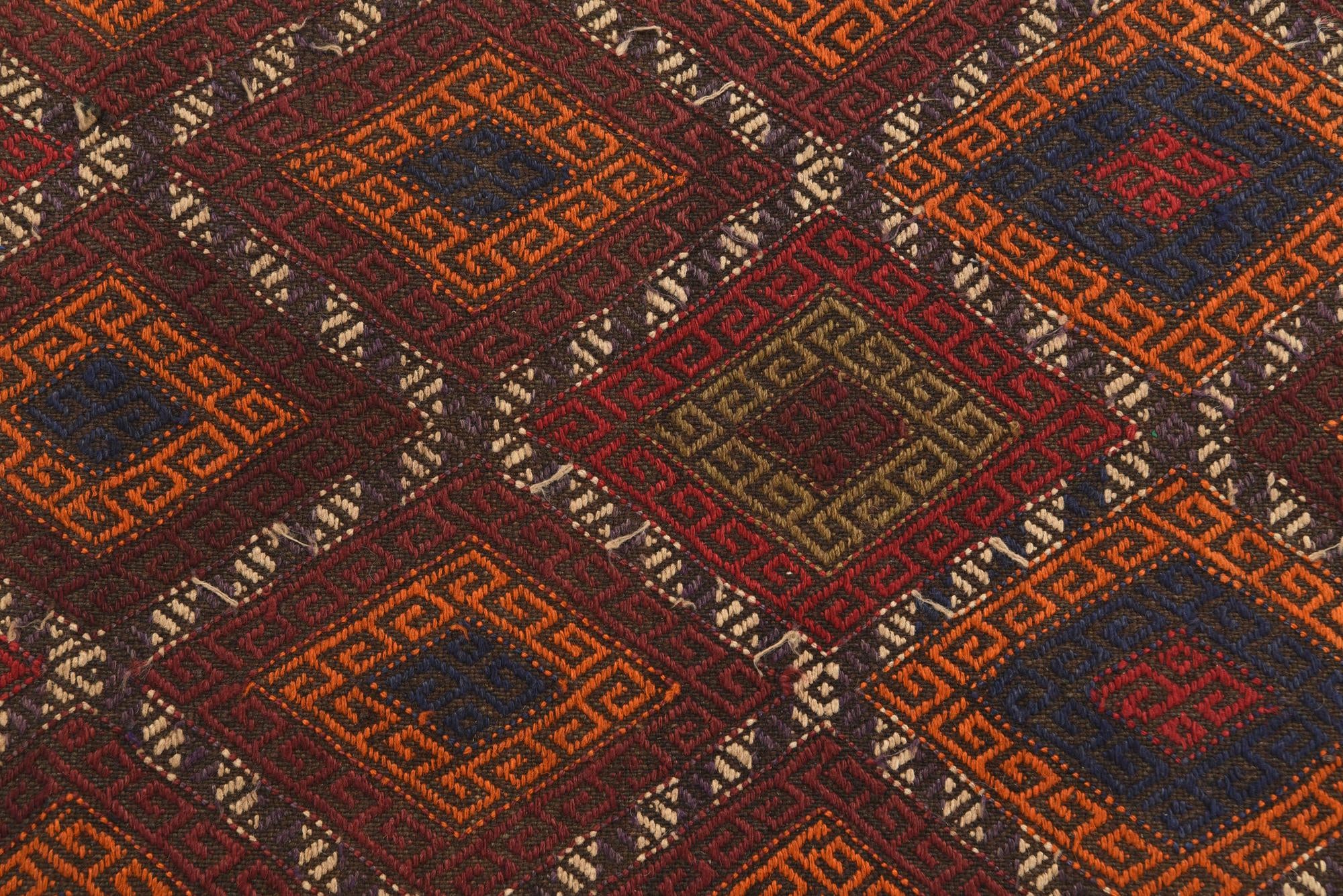 2' 4 x 9' 1 Hand Knotted Kilim Fars Persian Wool Runner Rug