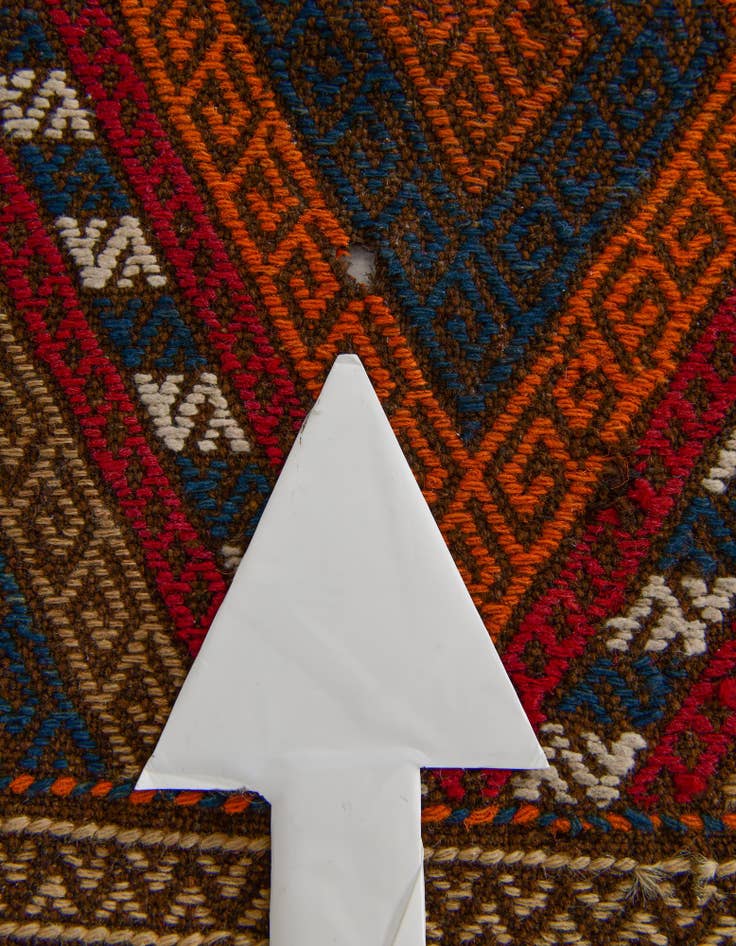 Detail image of 2' 3 x 8' 4 Hand Knotted Kilim Fars Persian Wool Runner Rug