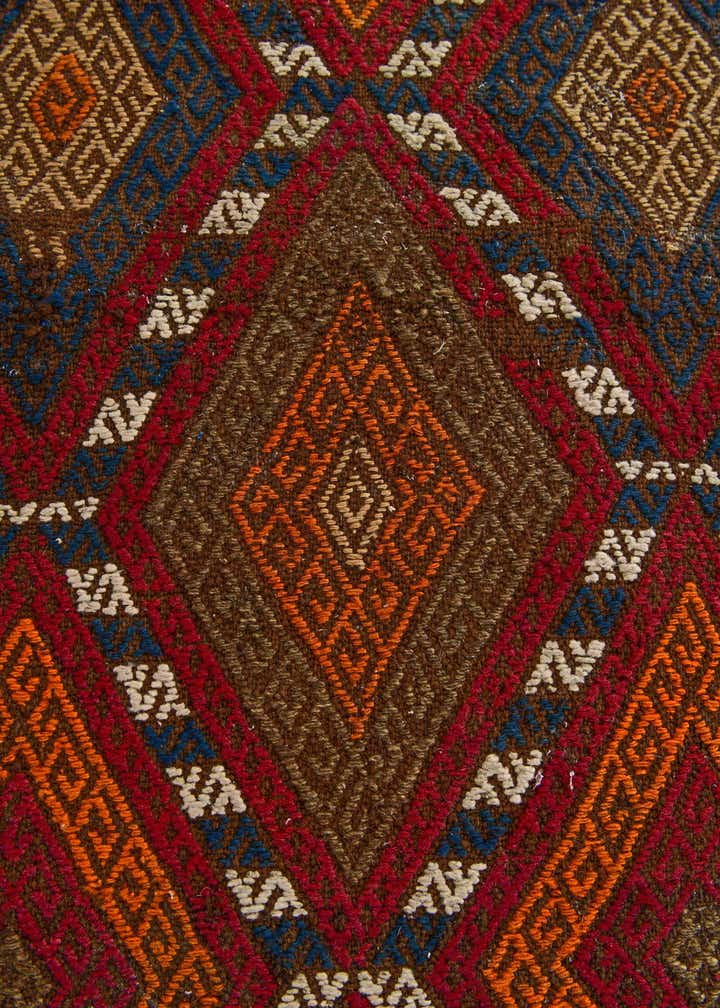 2' 3 x 8' 4 Hand Knotted Kilim Fars Persian Wool Runner Rug