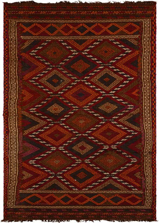 2' 3 x 8' 4 Hand Knotted Kilim Fars Persian Wool Runner Rug