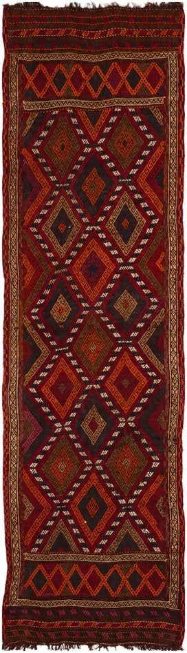 Detail image of 2' 3 x 8' 4 Hand Knotted Kilim Fars Persian Wool Runner Rug