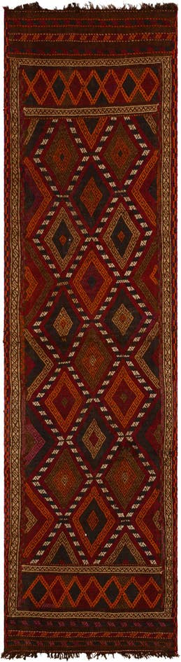 Detail image of 2' 3 x 8' 4 Hand Knotted Kilim Fars Persian Wool Runner Rug