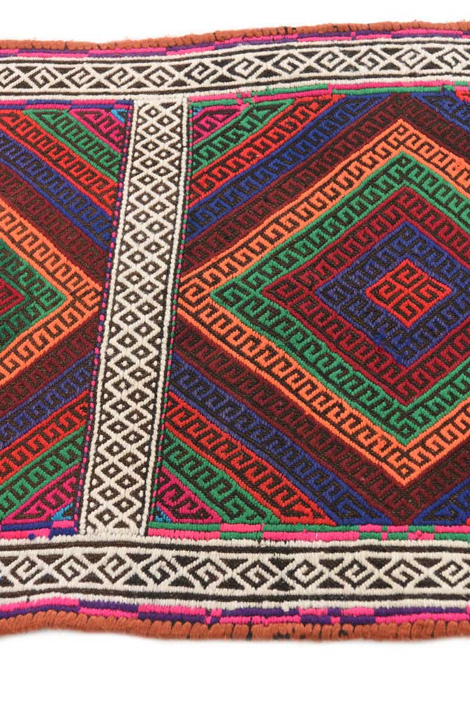 2' x 7' 2 Hand Knotted Kilim Fars Persian Wool Runner Rug