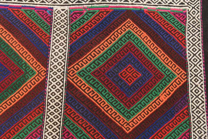 2' x 7' 2 Hand Knotted Kilim Fars Persian Wool Runner Rug