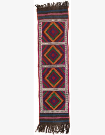 2' x 7' 2 Hand Knotted Kilim Fars Persian Wool Runner Rug