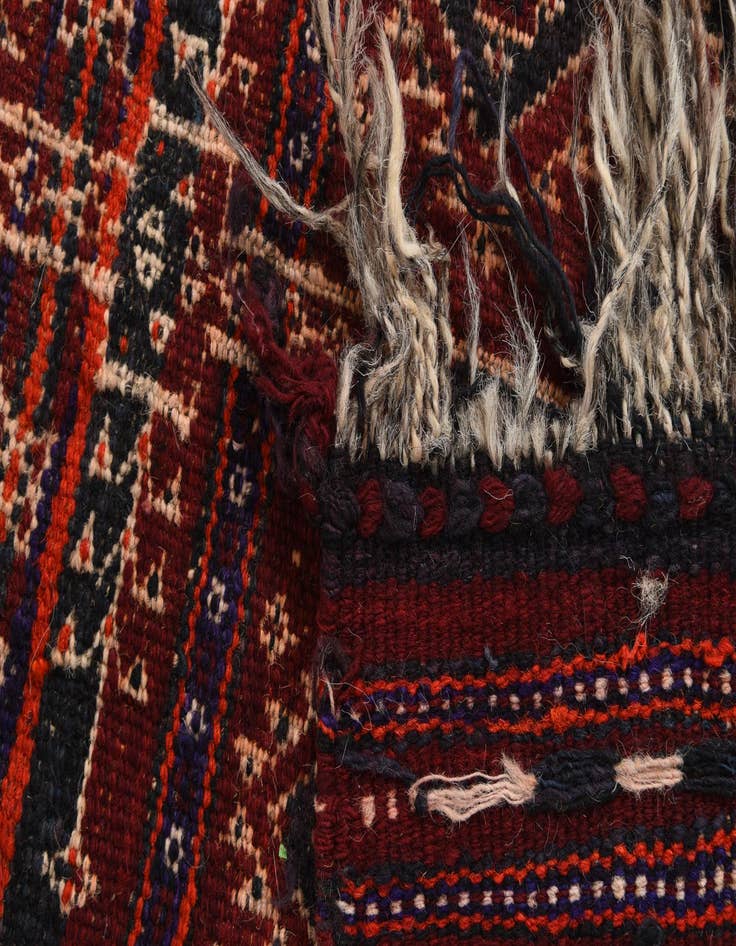 Detail image of 4' 10 x 11' 8  Hand Woven Kilim Fars Wool Runner Rug