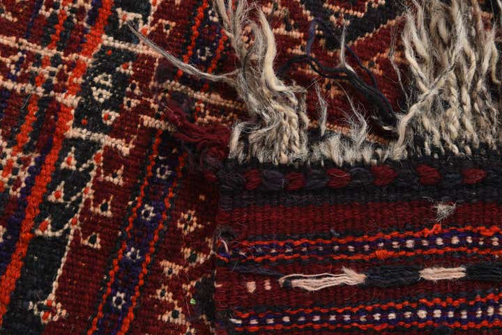 4' 10 x 11' 8 Hand Woven Kilim Fars Wool Runner Rug