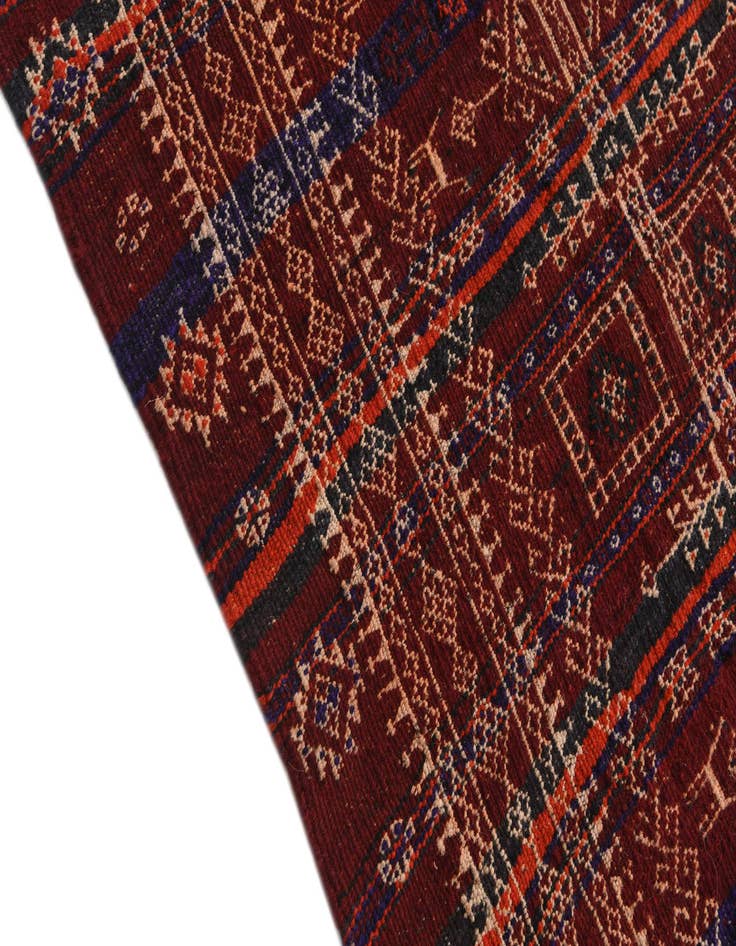 Detail image of 4' 10 x 11' 8  Hand Woven Kilim Fars Wool Runner Rug