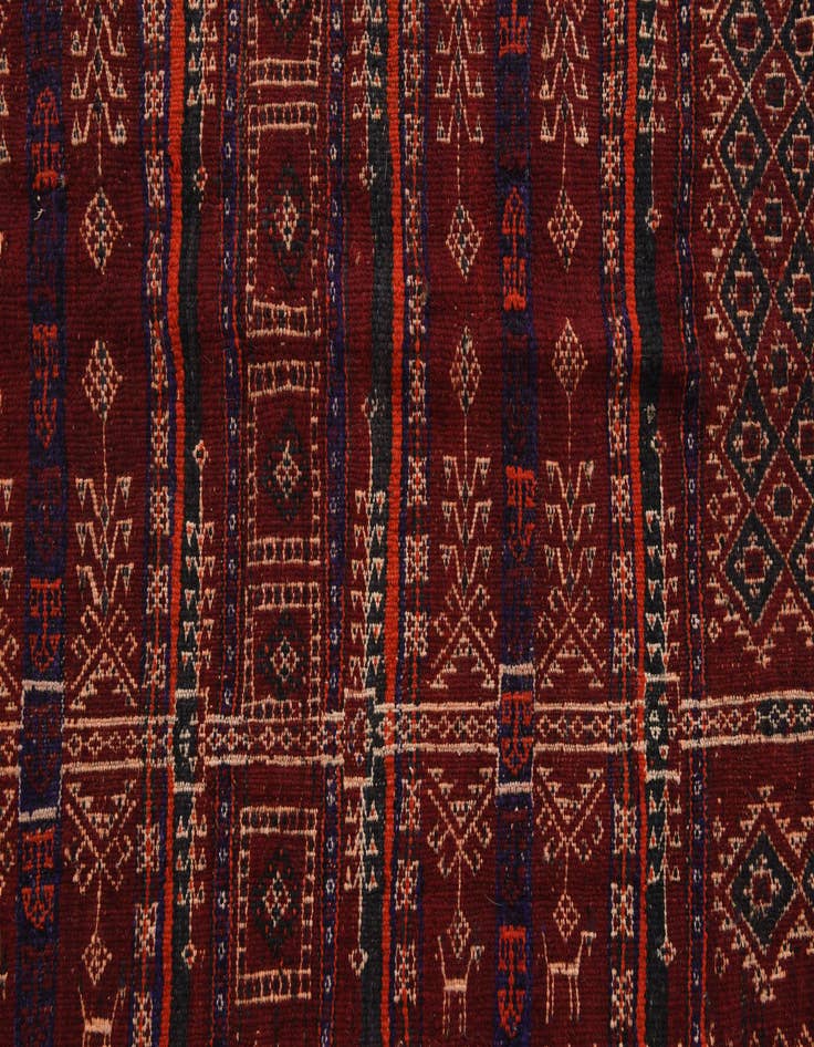 Detail image of 4' 10 x 11' 8  Hand Woven Kilim Fars Wool Runner Rug