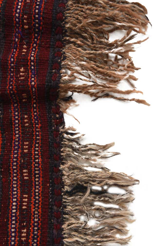 4' 10 x 11' 8 Hand Woven Kilim Fars Wool Runner Rug