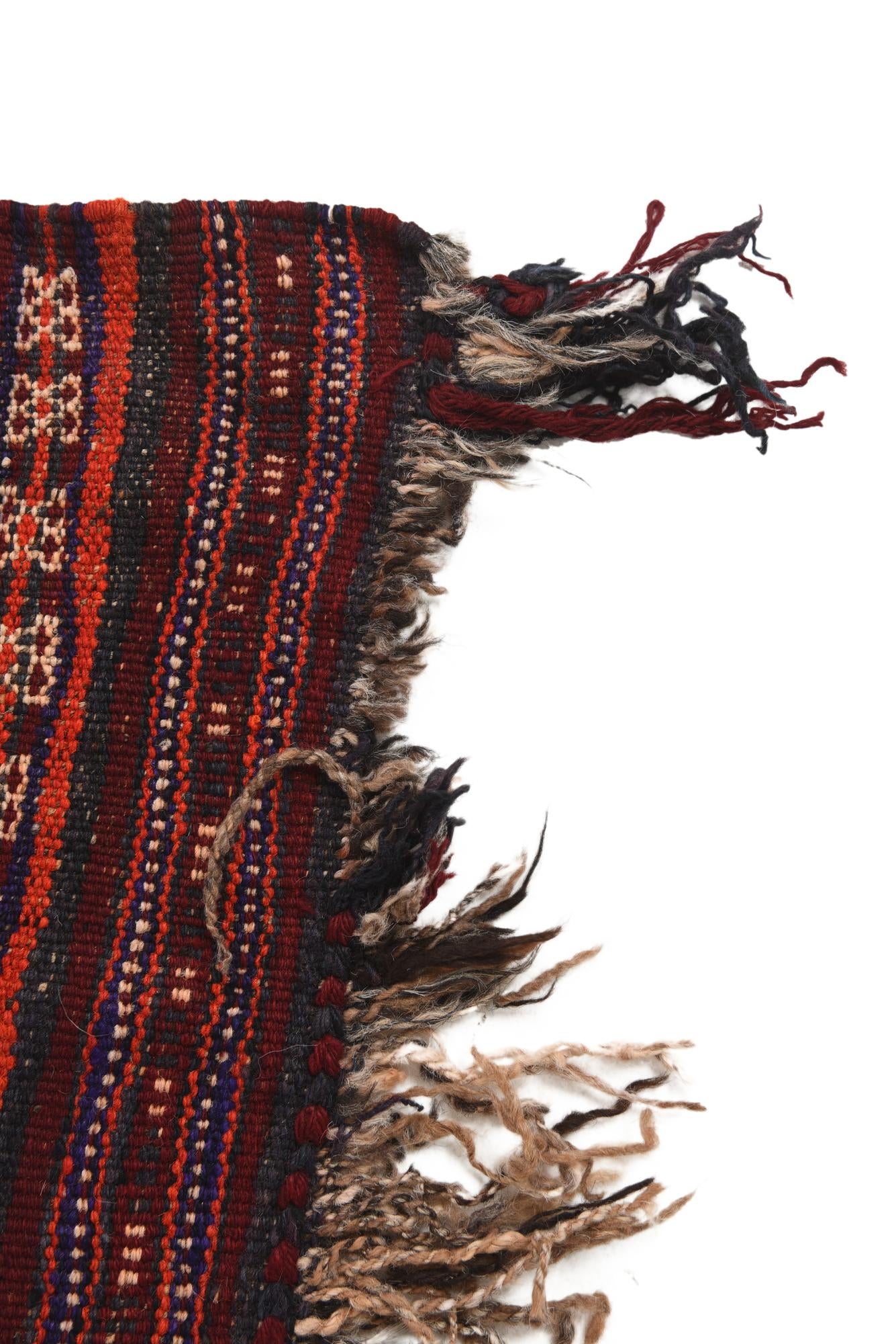4' 10 x 11' 8 Hand Woven Kilim Fars Wool Runner Rug