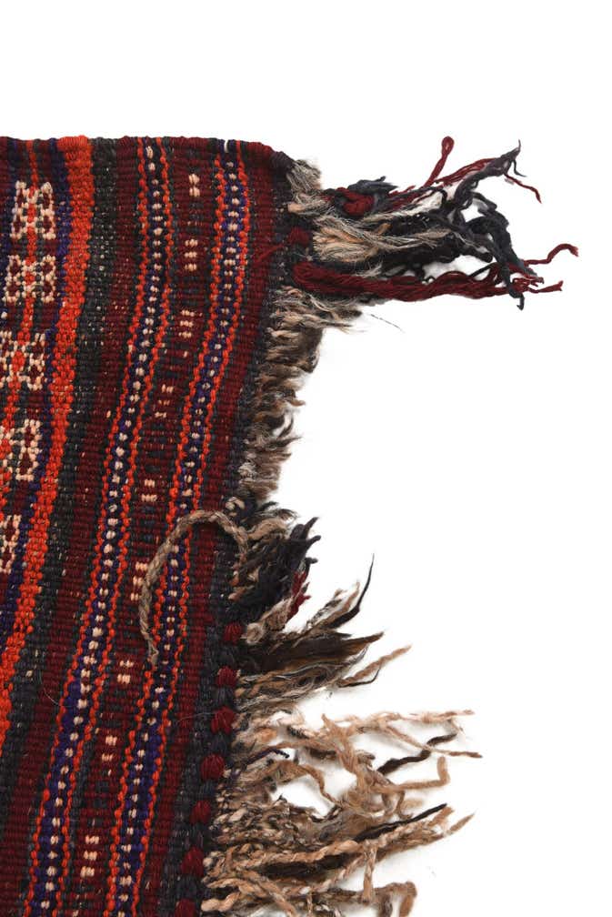 4' 10 x 11' 8 Hand Woven Kilim Fars Wool Runner Rug